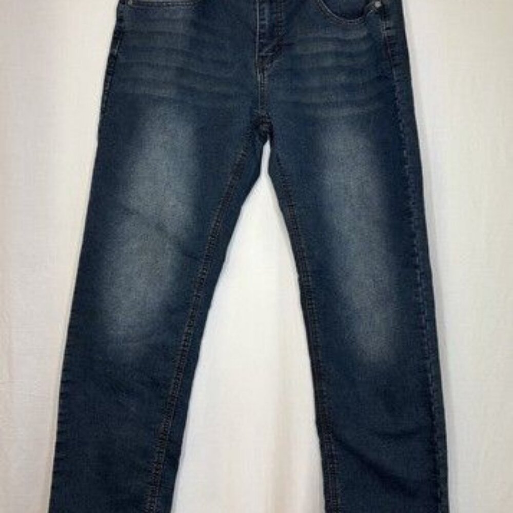 Vintage Genes Black VGB Jeans Men's Sz. 32 x 30 Dark Wash Denim Comfort Slim Fit